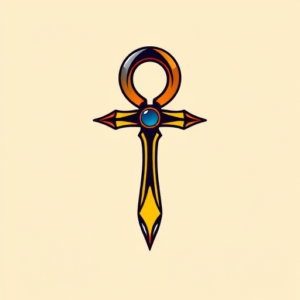 Anime Ankh Tattoo