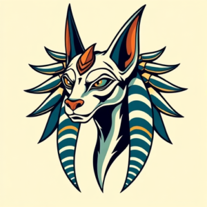 Anime Anubis Tattoo