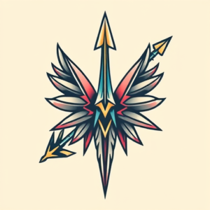 Anime Arrowhead Tattoo