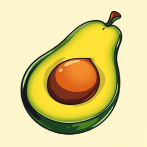 Anime Avocado Tattoo