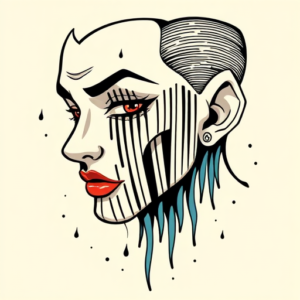 Anime Barcode Tattoo