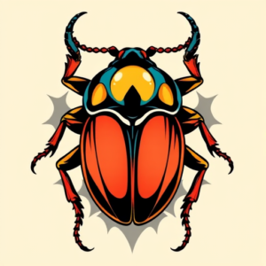 Anime Beetle Tattoo