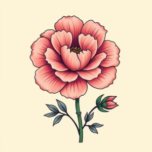 Anime Carnation Tattoo