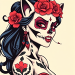 Anime Catrina Tattoo