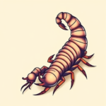 Anime Centipede Tattoo