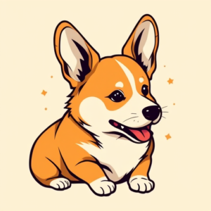 Anime Corgi Tattoo