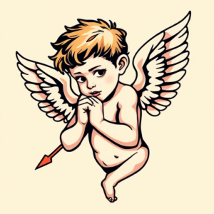 Anime Cupid Tattoo