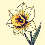 Anime Daffodil Tattoo