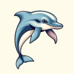 Anime Dolphin Tattoo