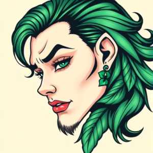 Anime Emerald Tattoo