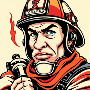 Anime Firefighter Tattoo