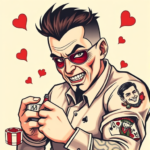 Anime Gambling Tattoo