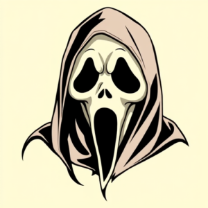 Anime Ghostface Tattoo