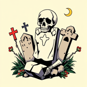 Anime Graveyard Tattoo