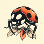 Anime Ladybug Tattoo