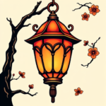 Anime Lantern Tattoo