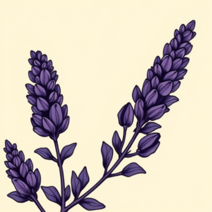 Anime Lavender Tattoo