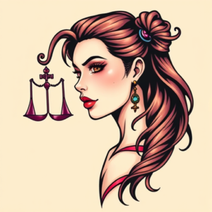 Anime Libra Tattoo