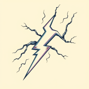 Anime Lightning Tattoo