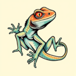Anime Lizard Tattoo