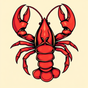 Anime Lobster Tattoo