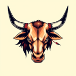 Anime Longhorn Tattoo