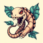 Anime Monstera Tattoo