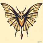 Anime Mothman Tattoo