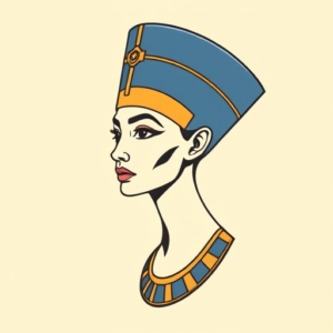 Anime Nefertiti Tattoo