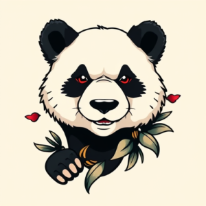 Anime Panda Tattoo