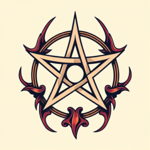 Anime Pentagram Tattoo