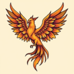 Anime Phoenix Tattoo