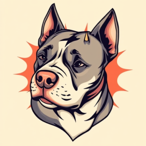 Anime Pitbull Tattoo