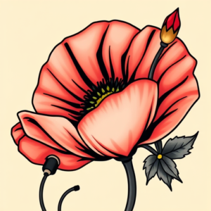 Anime Poppy Tattoo