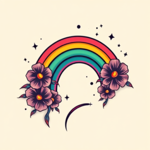 Anime Rainbow Tattoo