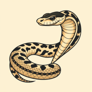 Anime Rattlesnake Tattoo