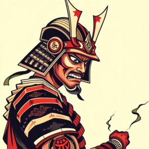 Anime Samurai Tattoo