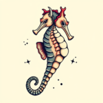 Anime Seahorse Tattoo