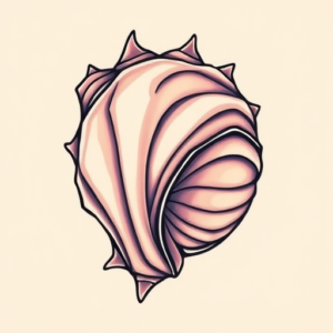Anime Seashell Tattoo