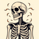 Anime Skeleton Tattoo