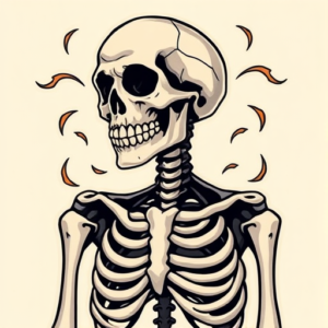 Anime Skeleton Tattoo