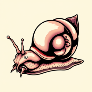 Anime Snail Tattoo