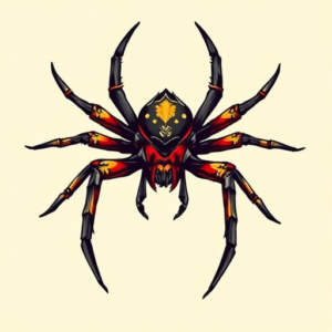 Anime Spider Tattoo