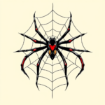 Anime Spiderweb Tattoo