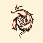 Anime Spiral Tattoo