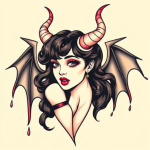 Anime Succubus Tattoo