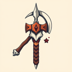 Anime Tomahawk Tattoo