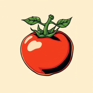 Anime Tomato Tattoo