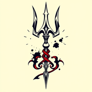 Anime Trident Tattoo