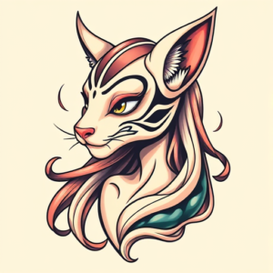 Anime Unalome Tattoo